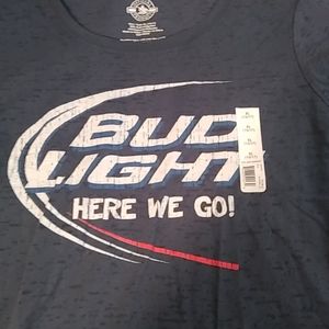 Bud light beer tee shirt short sleeve XL 15/17